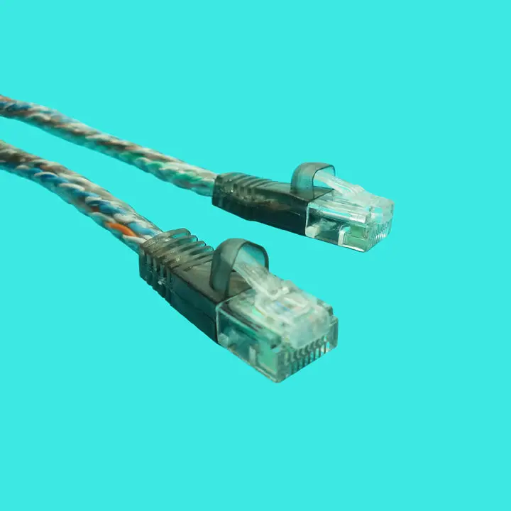 Ra-Lan-C6-25F-V1 - Patch Cord Cat6 Transparent 25Ft Snagless 1