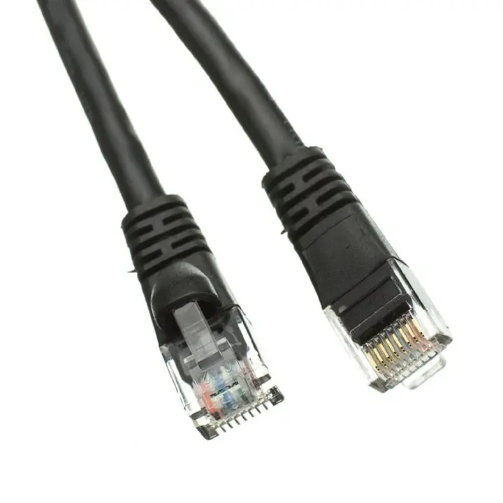 Cat6bk-14F-2V - Patch Cord Cat6 Blk 14Ft Snagless Boot 1