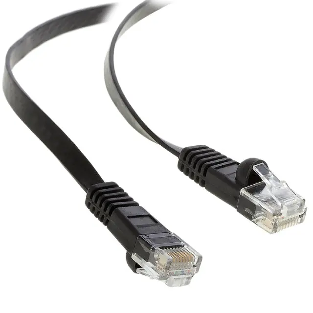 Ahhm-1132A - Patch Cord Cat6 Blk 20Ft Flat Snagless Boot 1
