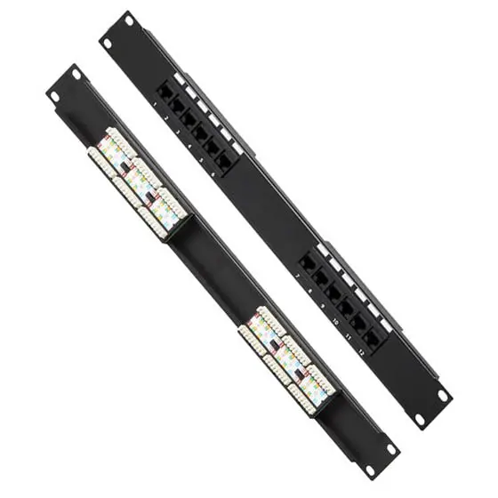 Oct6017-Cat5e - Patch Panel 12Port Cat5e 19Inch Rackmount 1