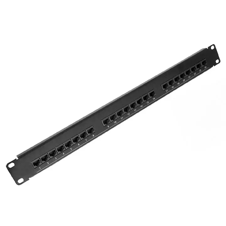 P1124.110C - Patch Panel 24Port Cat5e Blk 1