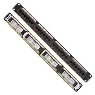 Mp155ha248-B - Patch Panel 24Port Cat5e Blk 1