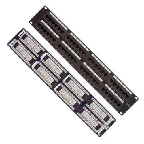 Gxn-C5epa48 - Patch Panel 48Port Cat5e Blk 2U 1
