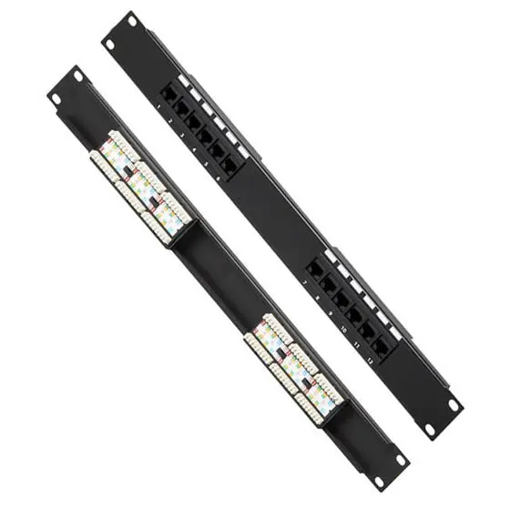 Oct6101-12Portcat6 - Patch Panel 12Port Cat6 19Inch Rackmount 1