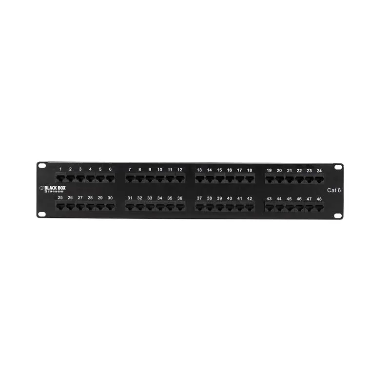 Jpm648a - Patch Panel 48Port Cat6 2U 19In Blk 1