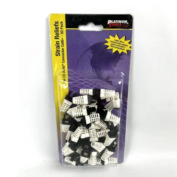 100030Bk-C - Boot Strain Relief Ex-Rj45 Black Cat5e/Cat6 (50 Pcs/Pkg) 1