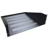 Rasv190520bk1 - Rackmount Shelf 3U 5.25(H)X20in Depth Vented Back Lip Folded Up 1