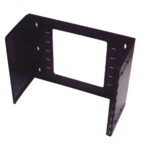 Cat104-8U - Wall Mount Bracket 8U 19In Blk Adjustable Depth 8.2-13In Hinged 1