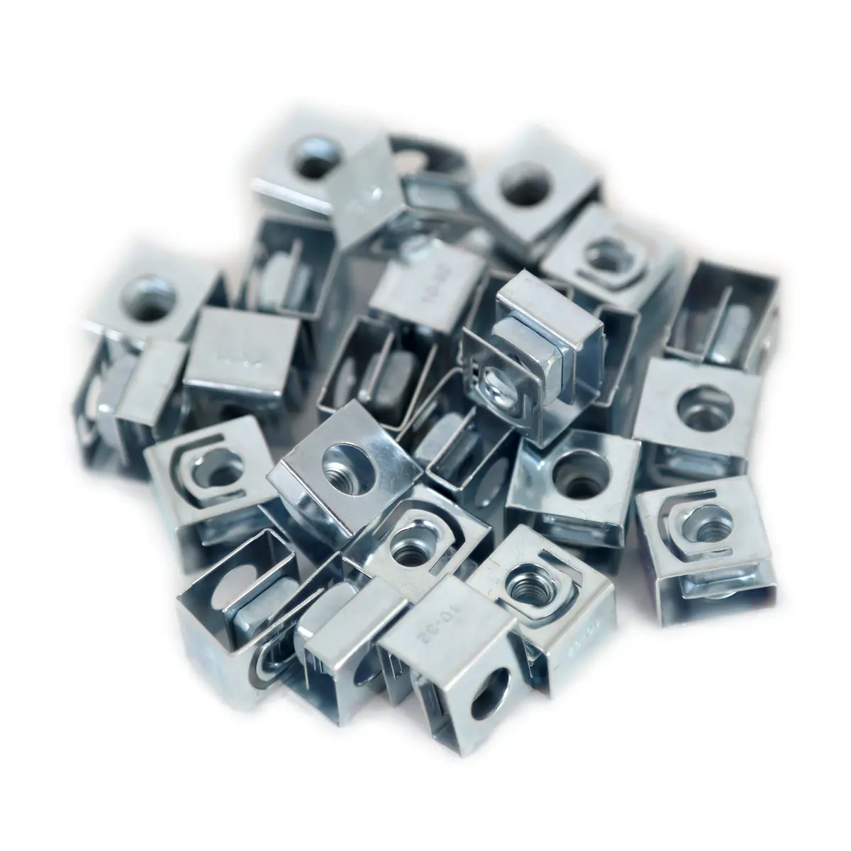 1421N100 - Rack Rail Clip Nuts 10-32 Blk Heat Treated (100 Pcs/Pkg) 1