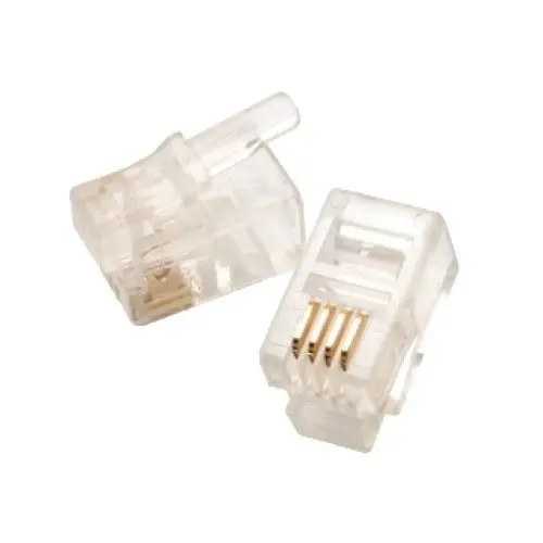 Crcp300n - Modular Plug 4P4c Handset Flat  (10 Pcs/Pkg) 1
