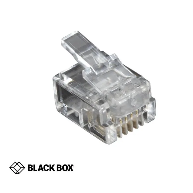 Fmtp411-50Pak - Modular Plug 6P4c Std Rnd  (50 Pcs/Pkg) 1