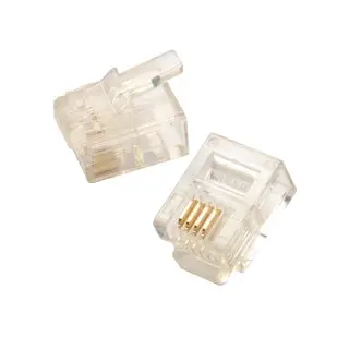 Ph114-4M - Modular Plug 6P4c Std Flat  (100 Pcs/Pkg) 1