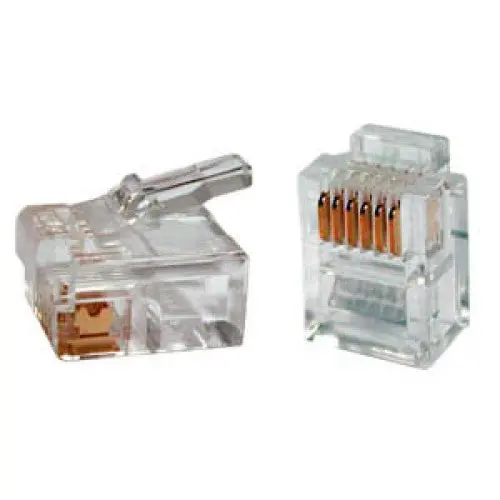 31073 - Modular Plug 6P6c Std Flat(Rj12)  (50 Pcs/Pkg) 1