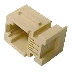 Akf-303-1 - Modular Jack 6P4c Pcvert Tan 1