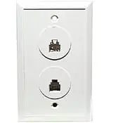 Sb61036 - Wall Plate Mod Jk 6P6c Black 1