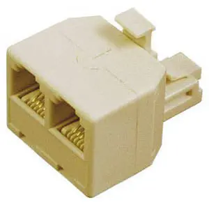 Ph106-4 - Modular T Adapter 6P4cjkx2-6P4cp Beige 1