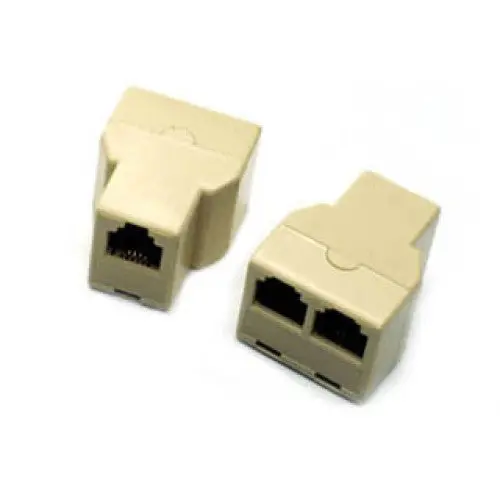 Cb-0239 - Modular T Adapter 6P4cjkx2 6P4cj Beige 1