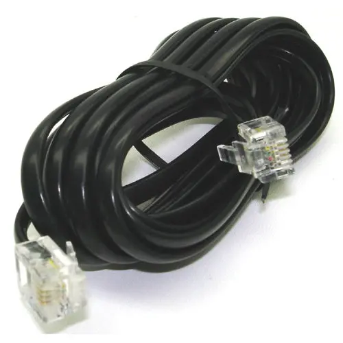 Pa-109Bc Blk - Modular Cable 6P4c M/M 50Ft Black 1