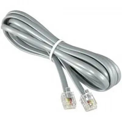 1279-0016 - Modular Cable 6P4c M/M 6Ft Gray 1