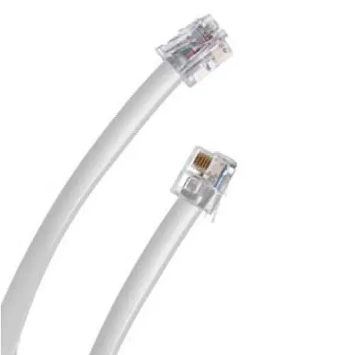 Pa-109Bc Wht - Modular Cable 6P4c M/M 50Ft White 1