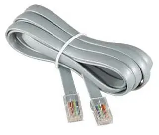 541-50 W - Modular Cable 6P4c M/M 50Ft White 1