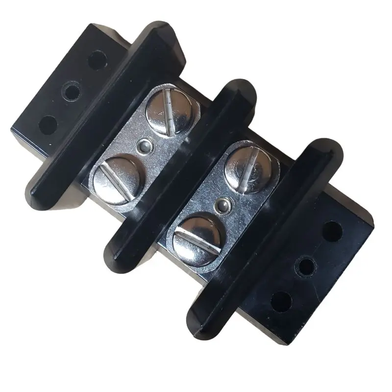 2-151 - Term Block 2P Flush 2Row 50A 300V 8-28Awg Blk 1