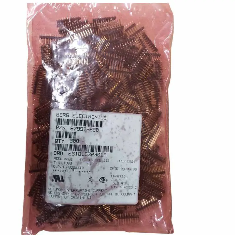 67997-620 - Diphdr 2.5Mm 20P Brst 3/6 Gold Blk (300 Pcs/Pkg) 1