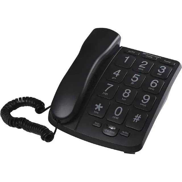 Em300bk - Telephone With Big Buttons Blk 1