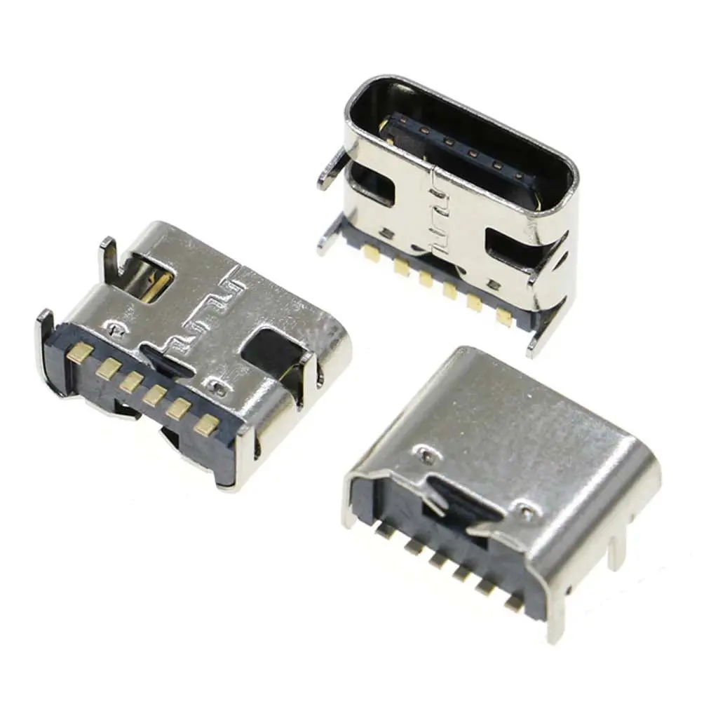 Usb 3.1 Type C Connector 6 Pin - Usb Conn C Fem Smt 6Pin 3.1 Ra 1