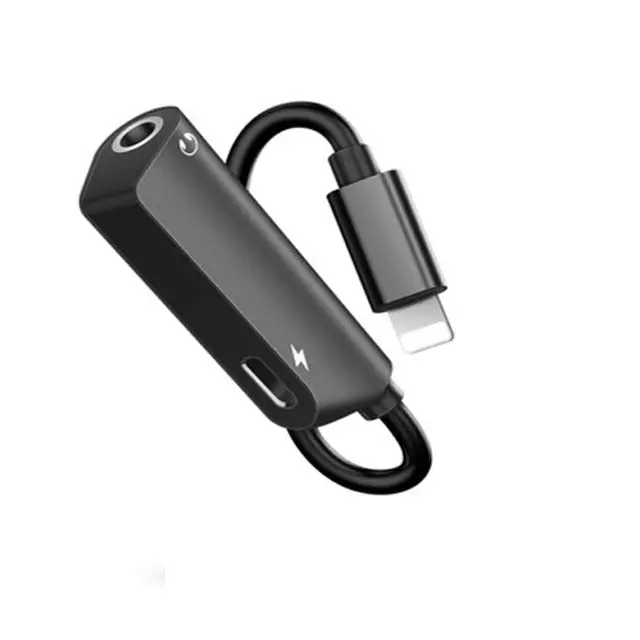 Mob-Ada-Pisen-Ts-E123 - Iphone Adapter 8P Male To 3.5Mm 4C St Fem With 8P Chrg Port 1