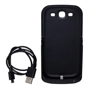 88290 - Cell Phone Battery Power Pack Rubber Case For Samsung Glaxy S3 1