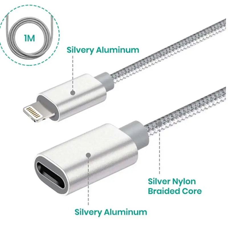 Amtf-3532 - Iphone Lightning Extension 3Ft Cable 8Pin Male To Female 1