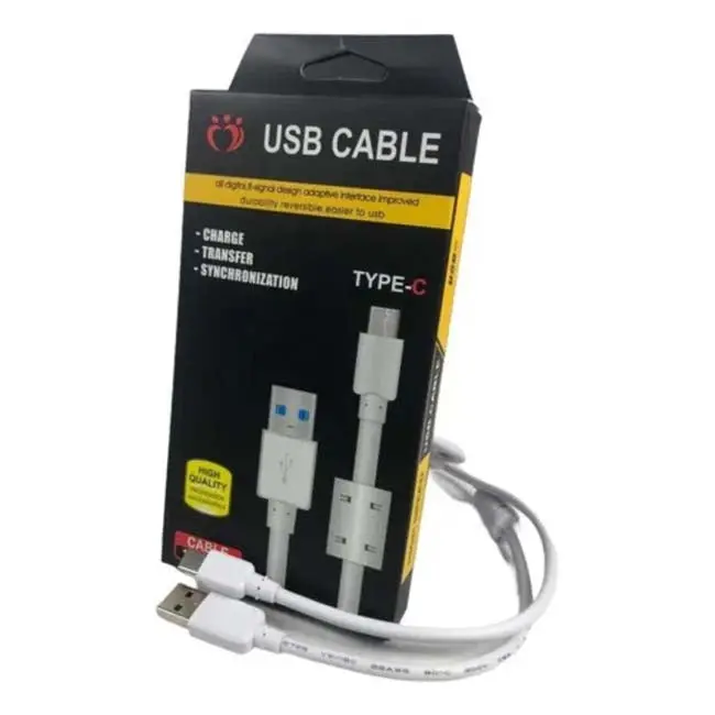 Uns-K107 - Usb Cable A Male 3.0 To C 4.9Ft Assorted Colors 1