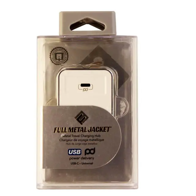 Qm-Ptmh-Pd - Usb-C Pd Wall Charger 5Vdc@3A Power Delivery 4X Faster Metal 1