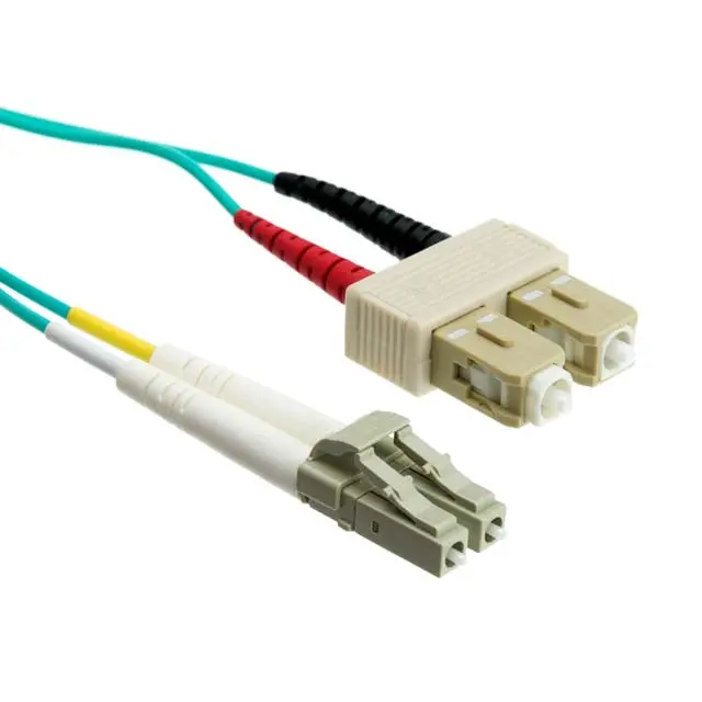 Cfo10-Lcsc2m - Fiber Optic Patch Cord Lc-Sc 2M Om3 10Gig Multi Mode Duplex Aqua 1