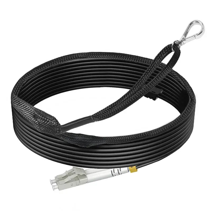 Apqg-2099 - Fiber Optic Patch Cord Lc-Lc 180 Meters Indoor/Outdoor Blk Ofnr 1