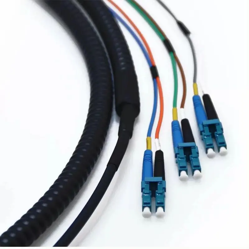 Fs-D6all025p - Fiber Optic Patch Cord Lc-Lc 25M 25M Sm Ple Armoured W/Pulling Ey 1