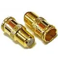 An-337G-Bc - F Adapter Plug-Jack Push Gold  (2 Pcs/Pkg) 1