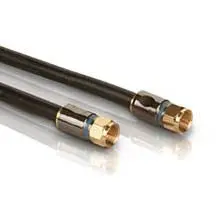 Sdw5204h/17 - Video Cable Rg6 F M/M 12Ft Quad Shield Black 1