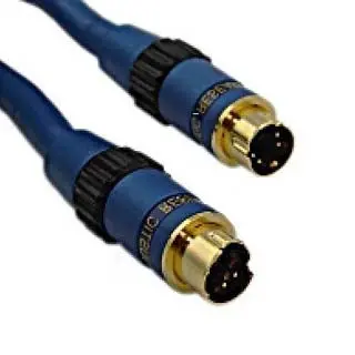 Ap021 - S-Video Cable Mini Din 4M/M 6Ft Blue Gold 1