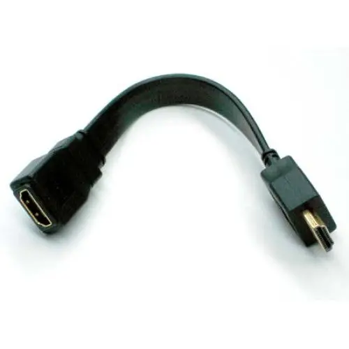 4157 - Hdmi Cable Male-Fem 8In Flat Black 1