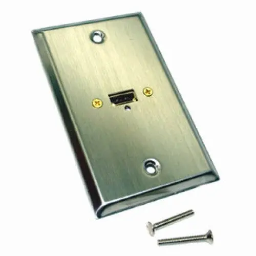 75-677 - Wall Plate Hdmi 1Port Metal Stainless Steel 1