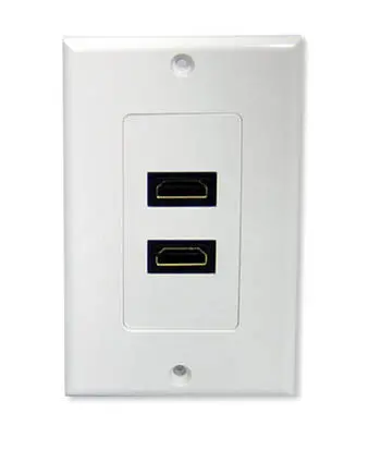 02857 - Wall Plate Hdmi 2Port Plastic 1