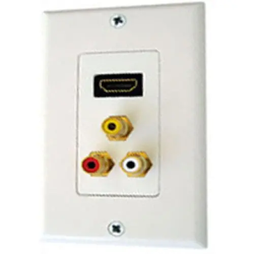 Cat-Hd1av - Wall Plate Hdmi With 3Xrca Jack Composite 1