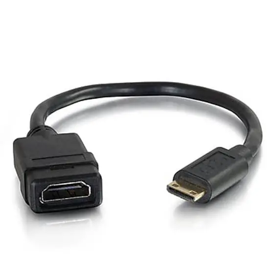 X1aa-B05-00015C - Hdmi Fem-Mini Hdmi Male Adapter 6In Black 1