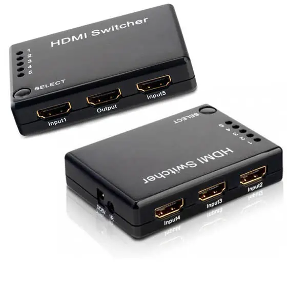 Idata Hdmi-51 - Hdmi Switch Box 5Way Push/Remote 5In 1Out 1080P 1