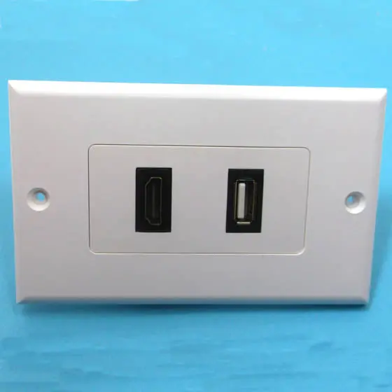 Cat-Uhmi - Wall Plate Hdmi 2Port Hdmi And Usb 1