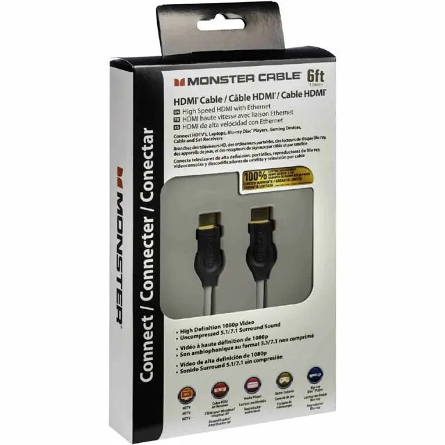 122932-00 - Hdmi To Hdmi Cable 6Ft Gry Hd 1