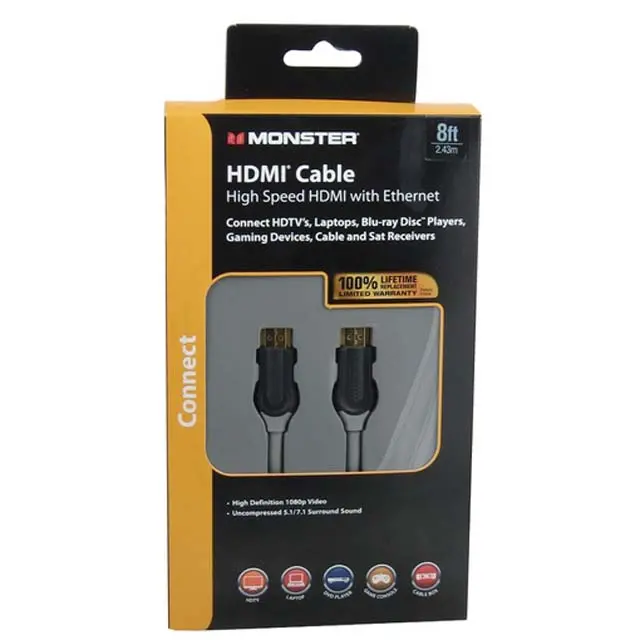 122913-00 - Hdmi To Hdmi Cable 8Ft Gry Hd 1
