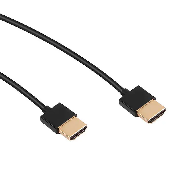 Hdmihdmi-1.5 - Hdmi To Hdmi Cable 1.5Ft 4K Round Black Ultra-Thin 1